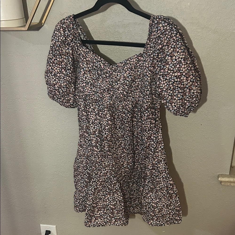 Billabong Floral Puff Sleeve Dress